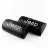 1/2Pcs Carbon Fiber Texture Car Headrest Seat Neck Support Pillow For Jeep Renegade Patriot Wrangler Cherokee Compass Trail Hawk AJP1