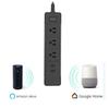 C198A 2 USB Ports + 3 US Sockets WiFi Smart Power Plug Socket, Compatible with Alexa and Google Home, AC 110V-240V, US Plug