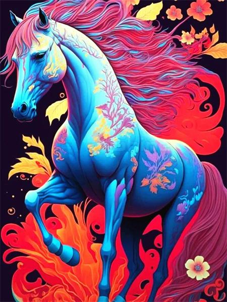 

Полный квадрат/круглый Diy Алмазная картина Лошадь Собака Домашний декор Вышивка Мозаика Животные Красочные настенные рисунки Full Round 20x30CM