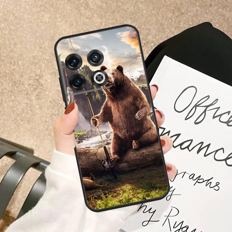 Cute Cartoon Bear Case For OnePlus 15 15R 13R 13 13T 12 12R 11 10 Pro 10T 8T Nord 5 CE 3 2 4 Lite N20 N30 Cover