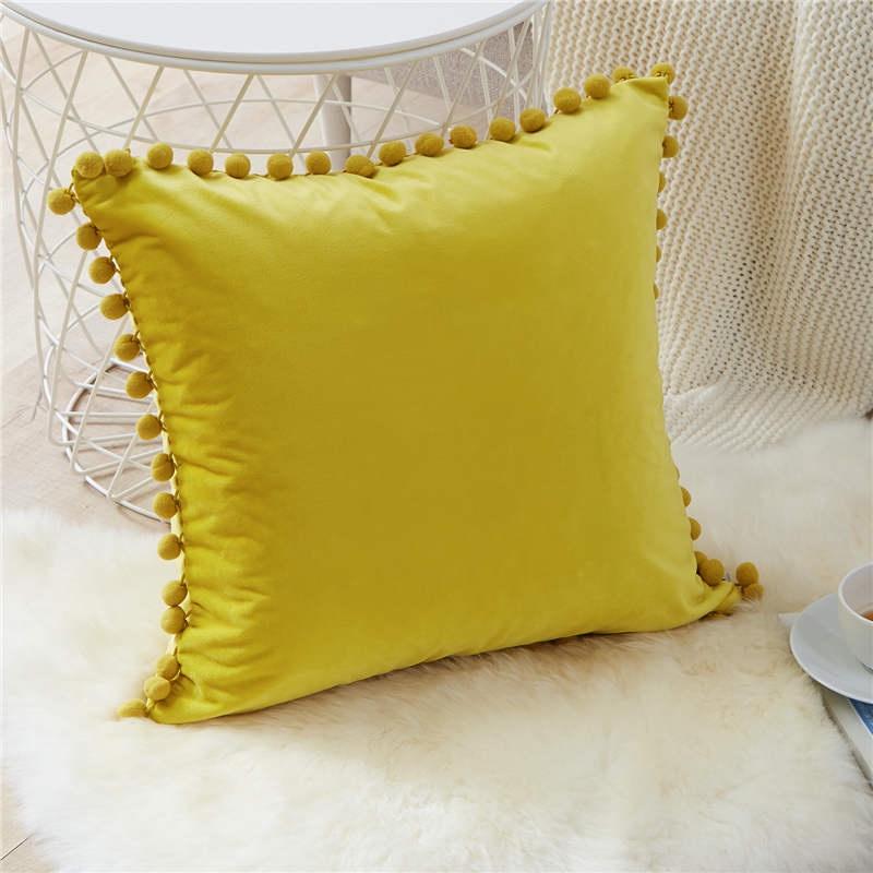

1pcs Soft Velvet Cushion Covers Pillowcases Square Decorative Pillow Cover for Sofa Comfortable Bed Car Home Throw Pillow Case 40x40cm