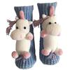 3D Strick Tier Socken, Plüschtiere Kuschel Socken, Lustige Neuheiten Winter Warm Handgehäkelte Socken Weihnachtsgeschenke für Frauen