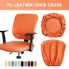 Stretch Computer Chair Covers Waterproof Faux Leather Split Office Chair Cover Gaming Armchair Seat Cover Anti Dirty Removable