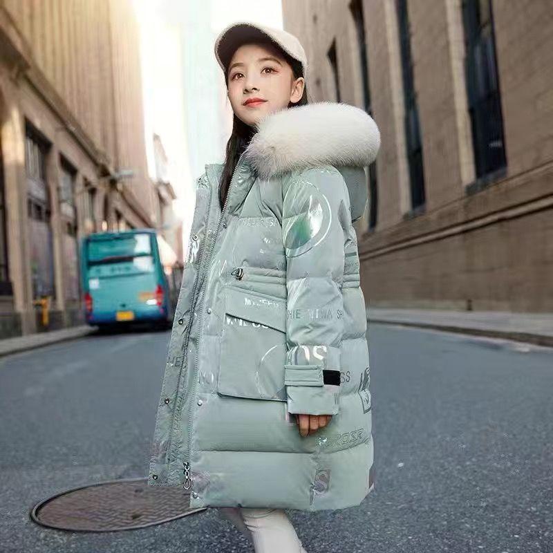 6-14 Years Girls Jacket Winter Keep Warm Long Style Parka Hooded Zipper Fur Collar Girls Outerwear Christmas Kids Clothes