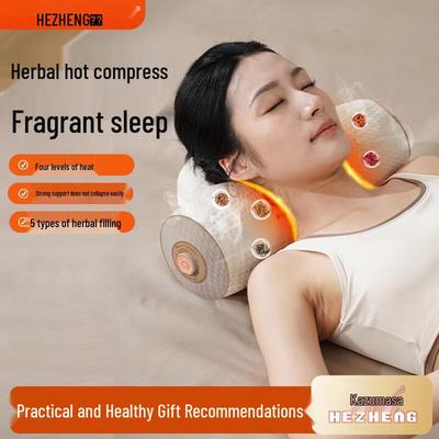 Hezheng Heated Herbal Neck Support Pillow CN Plug (adapter Included)