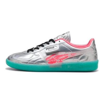 Palermo New Gen Footy Unisex Sneakers Silver Sparkling-Green 398151-01