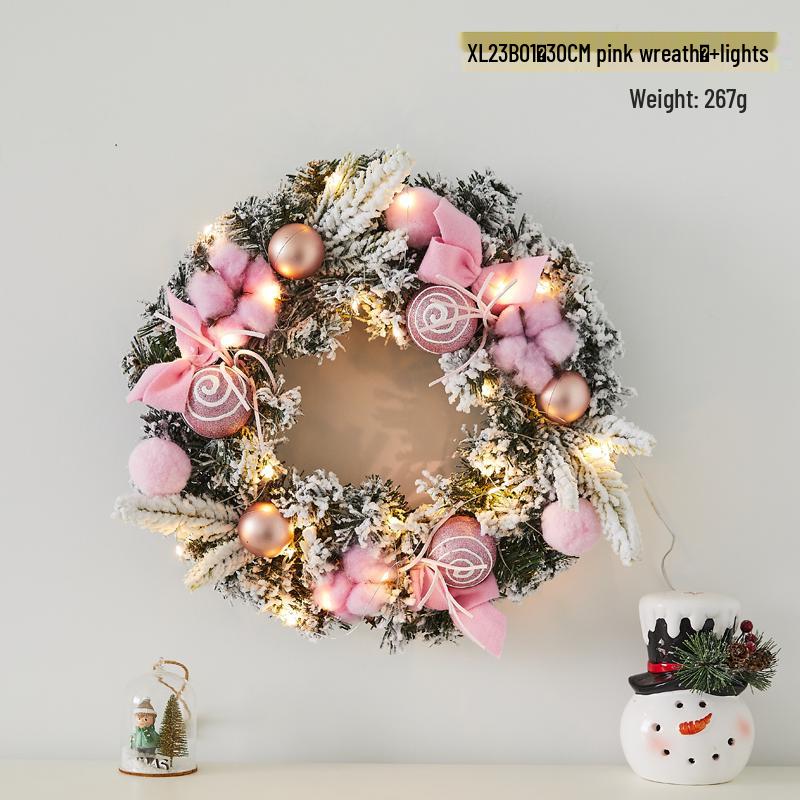 Creative Christmas Door & Window Wreath - Rattan Wall Hanging Ornament for Holiday Decor