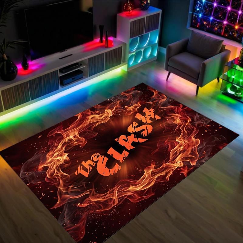 The Clash Design Crystal Velvet Carpet Cozy Non?Slip Printed Rug For Bedroom Living Room Entrance