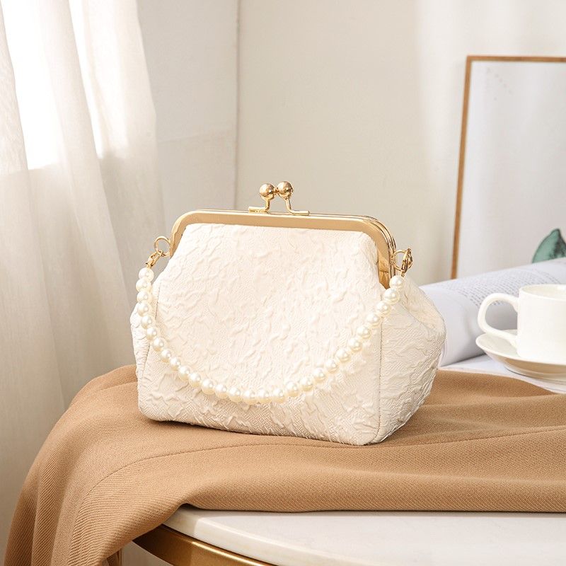 Pearl bag summer portable shell bag mini new Chinese style bag chain bag 2026 beaded messenger women's bag