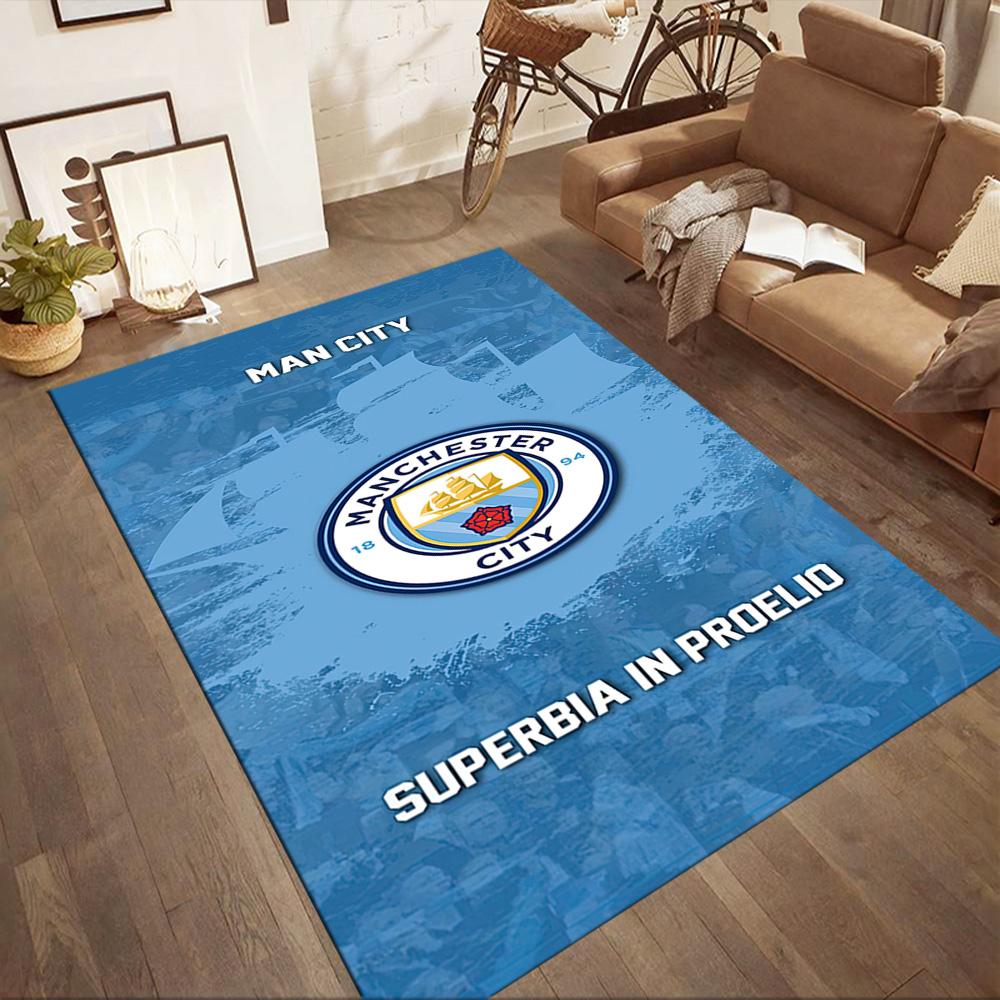 Manchester City Carpet Design For Balcony Living Rooms Outdoor Kitchen Antislip Rug Decorate Offices Spiritual Gift