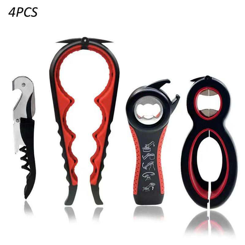 Jar Opener for Weak Hands, Easy Twist Jar Opener For Seniors with Arthritis, 5 in 1 Multi Function Bottle Opener Lid Opener