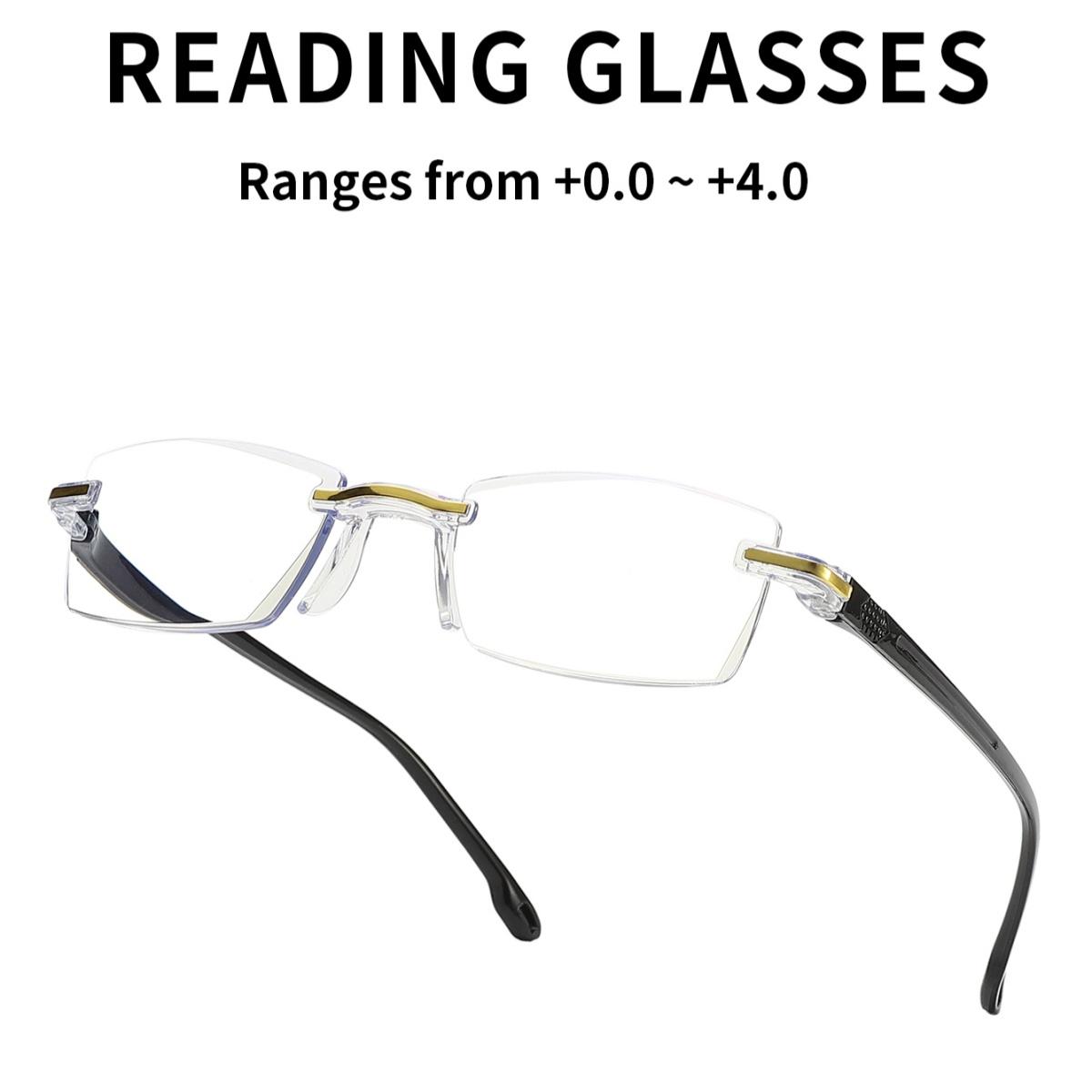 

European and American fashion reading glasses, lightweight anti blue light and anti eye fatigue reading glasses, foldable readin +100