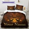 Benutzerdefinierter Name Löwenstolz Erbe Bettwäsche, Steppbett Set Bettbezug Kissenbezug Zuhause Geburtstagsgeschenk (1 Bettbezug + 2 Kissenbezüge, ohne Füllung)