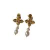 Niche French High-End Sense, Cold Style, Niche Design Temperament, Versatile Cross Zircon Pearl Tassel