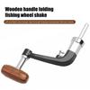 Fiskesnelle Vippearm Foldbar Heavy Duty Fiske Spinning Snelle Krafthåndtak Utskifting av fisketilbehør