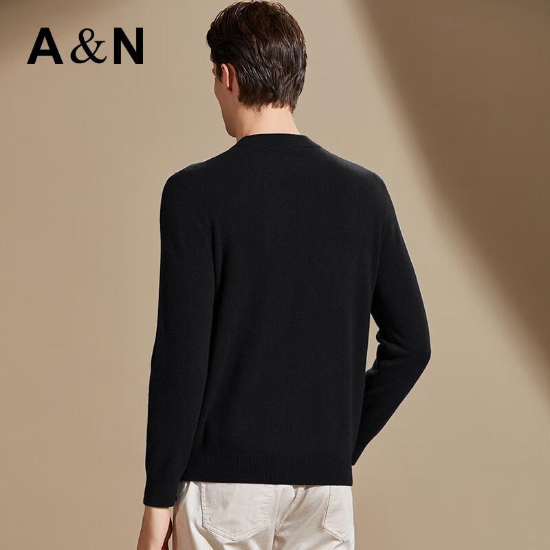 Antonio Men's 100% Cashmere Crew Neck Thermal Sweater