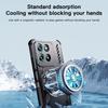 KEYSION Heat Dissipation Case for Motorola G86 5G G57 G67 Power Magnetic Cooling Shockproof Phone Cover for MOTO G100 G15 G75 5G