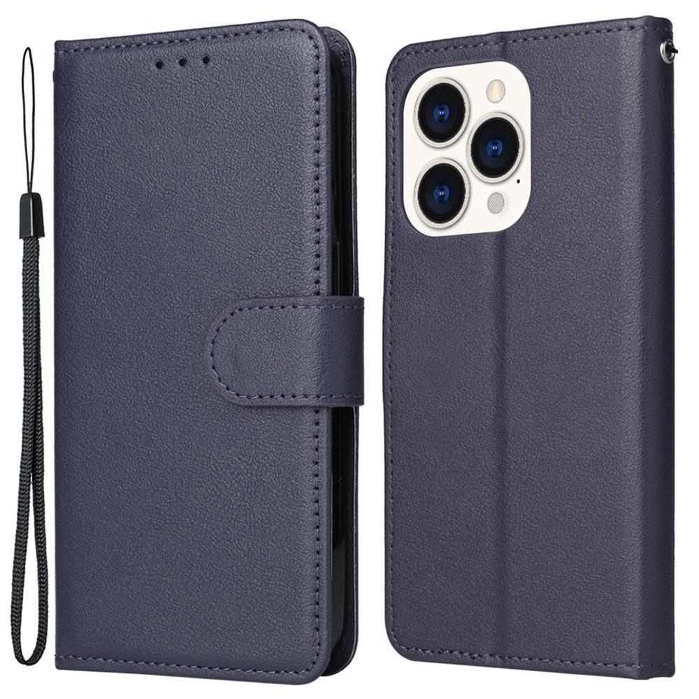 For iPhone 15 Pro PU Leather Wallet Cell Phone Stand Case Card Holder Shockproof Phone Cover