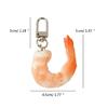 Imitation Shrimp Key Chain Creative Food Keyring Funny Scene Bag Hangings Decor