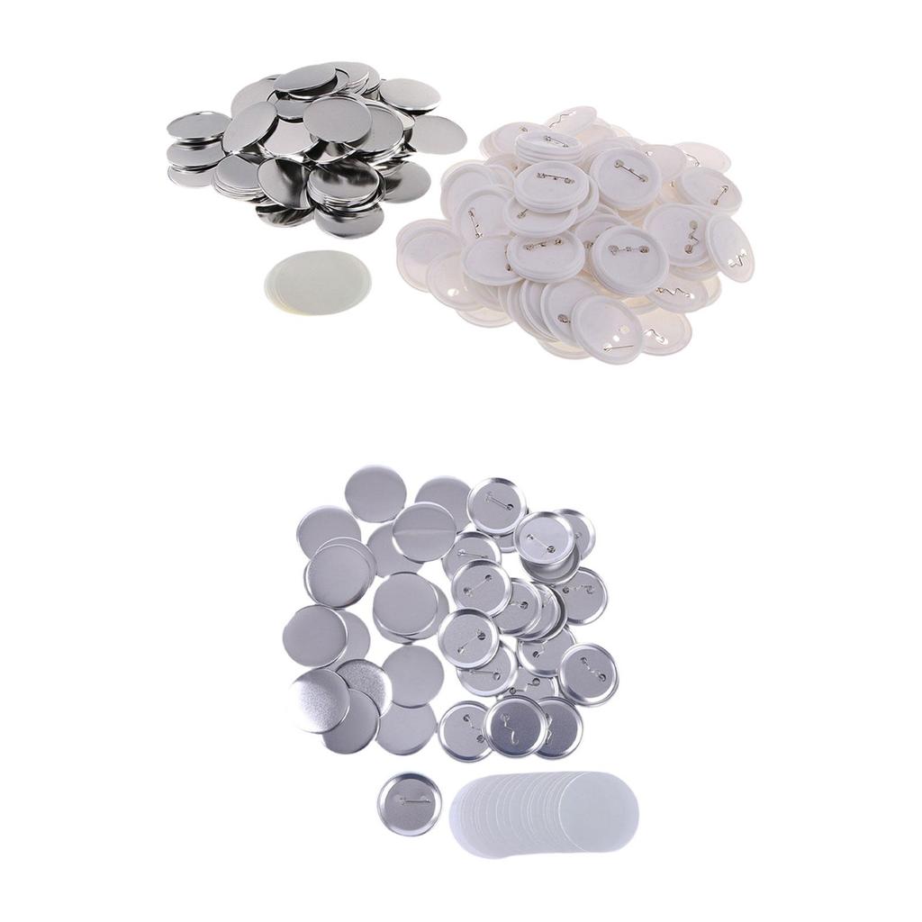 100 Pieces Accessories for Making Badges, Parts for Button Makers, Gift Ideas