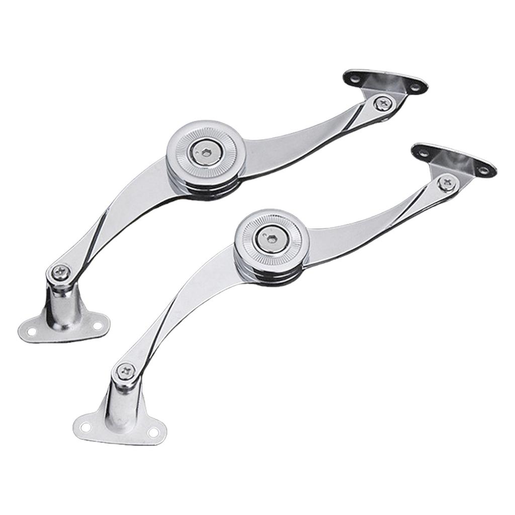 2Pcs Soft Close Chest Hinge Heavy Duty Lid Support Hinges Soft Close Folding Lid Stay Hinge for Cabinet Wardrobe