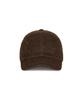 Bajal Va Curved Circle Logo Newsboy Cap Dark Brown