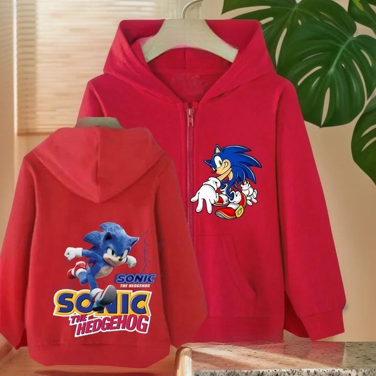 Свободная детская одежда Модная толстовка с мультяшным принтом Повседневная худи Толстовки для мальчиков 120 красный