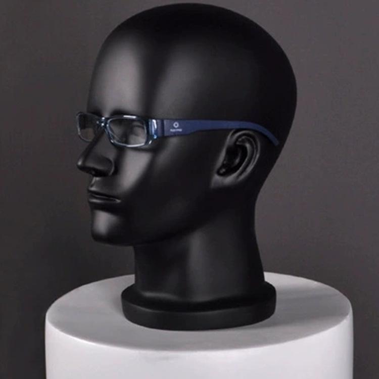 Male Mannequin Head with Shoulders for Hat, Wig, and Eyewear Display