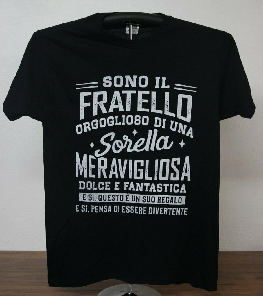 SONO IL FRATELLO...E SI, PENSA DI ESSERE DIVERTENTE T-Shirt Medium, Black