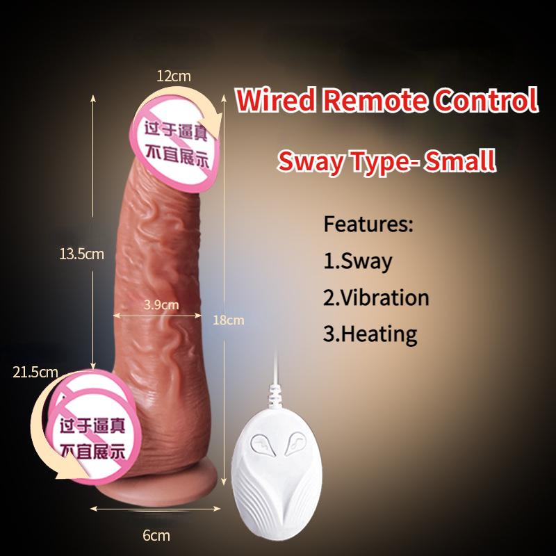 Realistic Dildo Vibrator Masturbator for Women Sex Toy Remote Control Heating Artificial Big Penis Telescopic Vibrators Anal Sex
