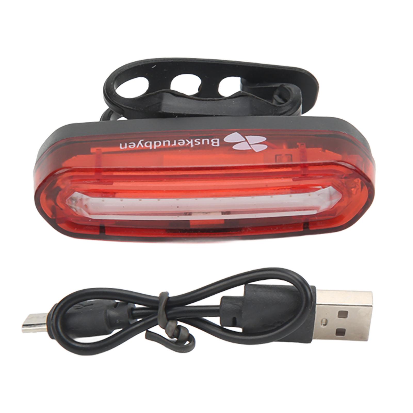 

Bike Tail Lamp USB Charging LED Strobe Warning Waterproof 650mAh Battery 4 Modes Cycling Tail Light