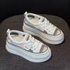 Summer New Leather Hollow Out Casual Sports Sandals Women Thick Sole Non Slip Breathable Lace Up Open Toe Casual Board Shoes