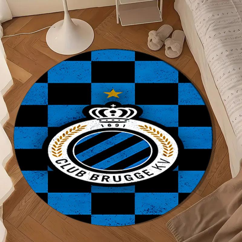 FC Brugge Crest Round mat Home Decor, Chair rug For livingroom,Bedroom, doormat home decor Birthday Gift Christmas Gifts
