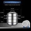 ZISIZ Stainless Steel Steamer Pot Set