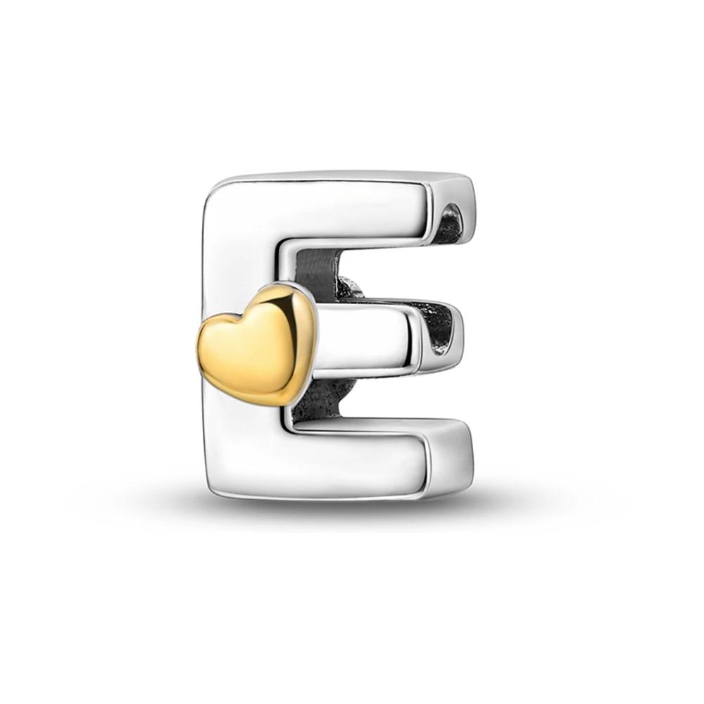 Copper Colour Letter Charm Fit Bracelet Copper Colour Original 26 Alphabet Beads Diy Charms For Jewelry Making