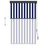 Vidaxl External Roller Blind, 100X250 Cm, Blue-White