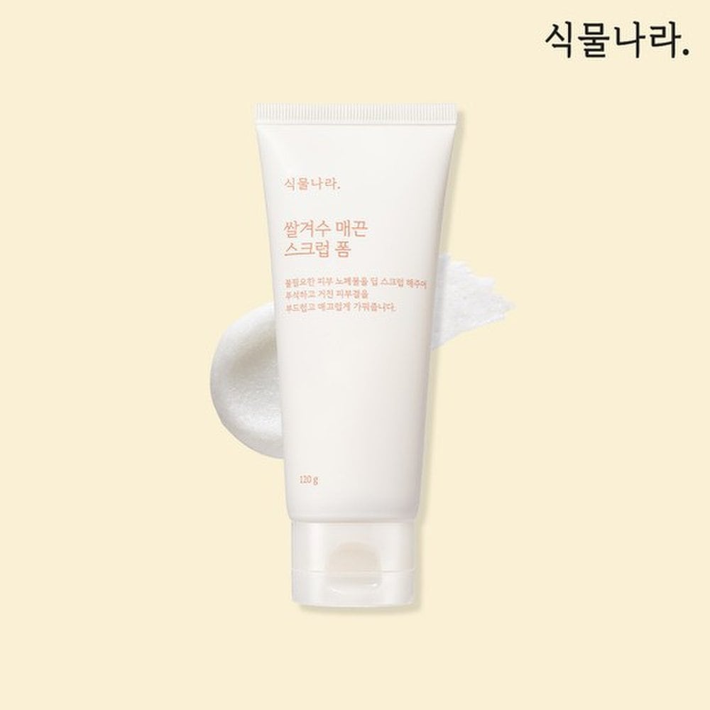 shingmulnara rice bran smoothing scrub foam 120g