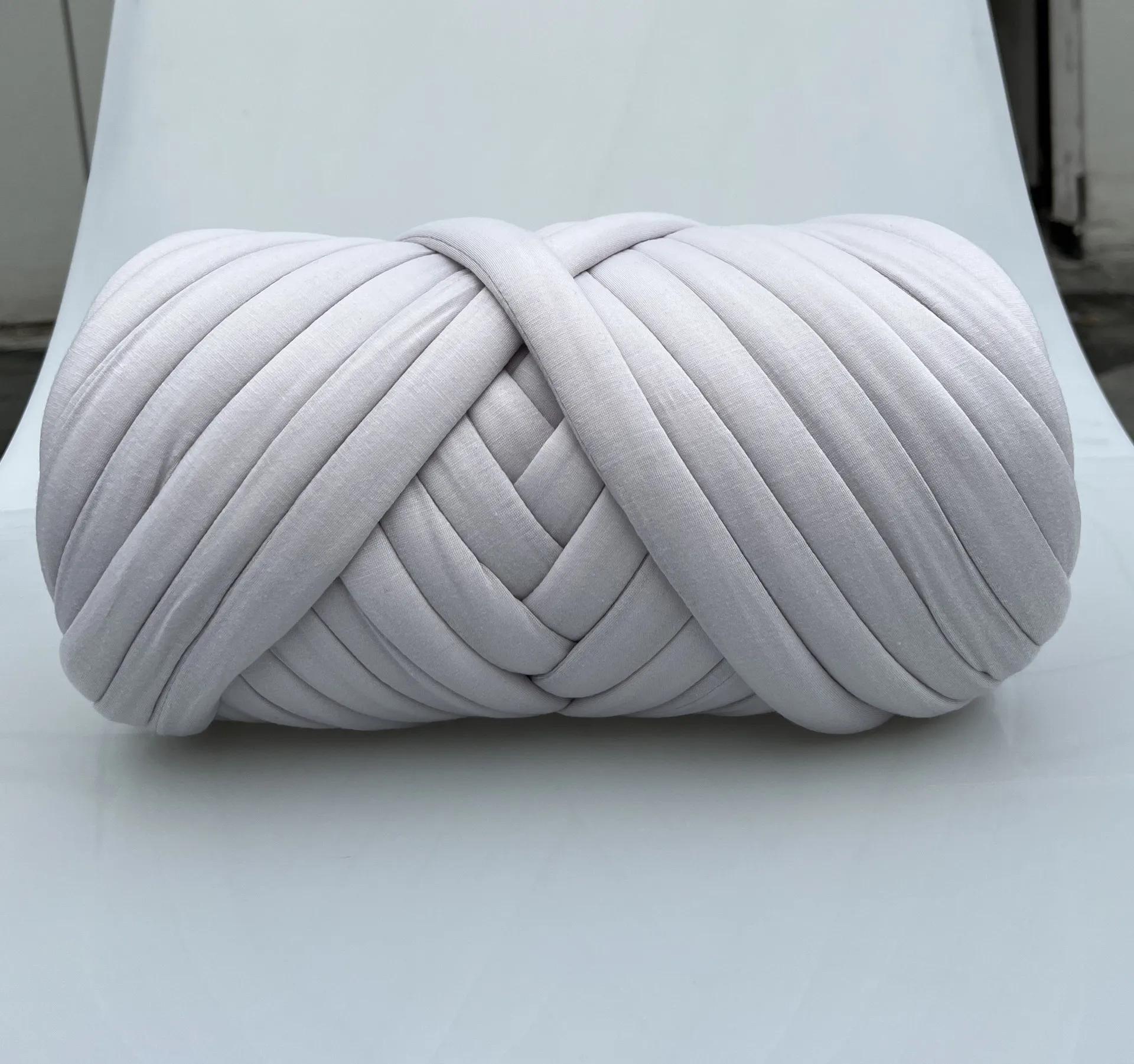 500g Hand Woven Blanket Yarn Core Filling Gauze Strip Coarse Wool DIY Blanket Material Manufacturer Cotton Strip