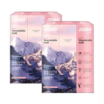 Pasta de Dientes 2080 Rosa Puro Menta Suave 150g – 6 Paquetes Pasta de Dientes Menta Suave con Sal para el Cuidado Bucal Diario