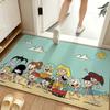 Cartoon T-The L-Loud H-House Floor Mat Soft Flannel Floor Mat  Suitable for Entryways, Living Rooms, Bedrooms, and Bathrooms