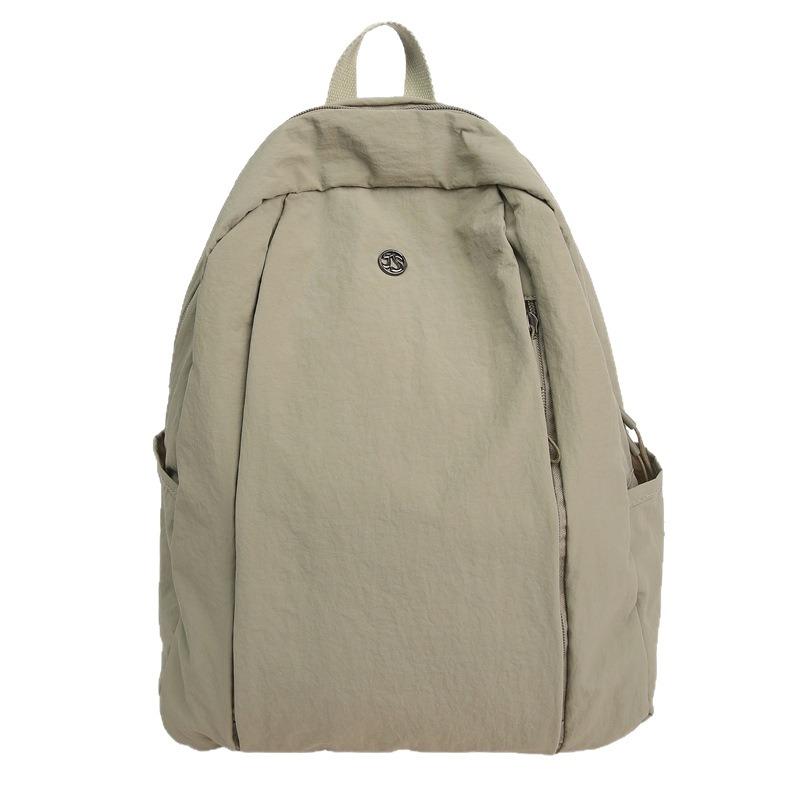 New Ultra-light Puff Waterproof Nylon Cloth Versatile Backpack Women's Color Cloth Bag Simple Travel Women's Backpack