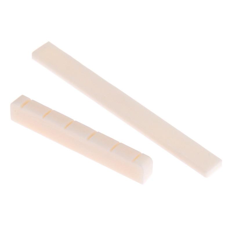 6-strunowe siodełko do gitary klasycznej + nakrętka z białego mostu kostnego akcesoria gitarowe