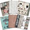 24 de coli Timpul zboară Tampoane de hârtie pentru artizanat Moare de tăiat Fundal de artă Origami Scrapbooking Creare de cărți