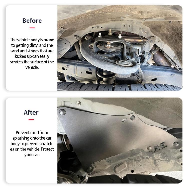 Universal Front Guard Liners Material Completes Front Mud Guards Enhances Durability Replaces 53735-35150 for Car
