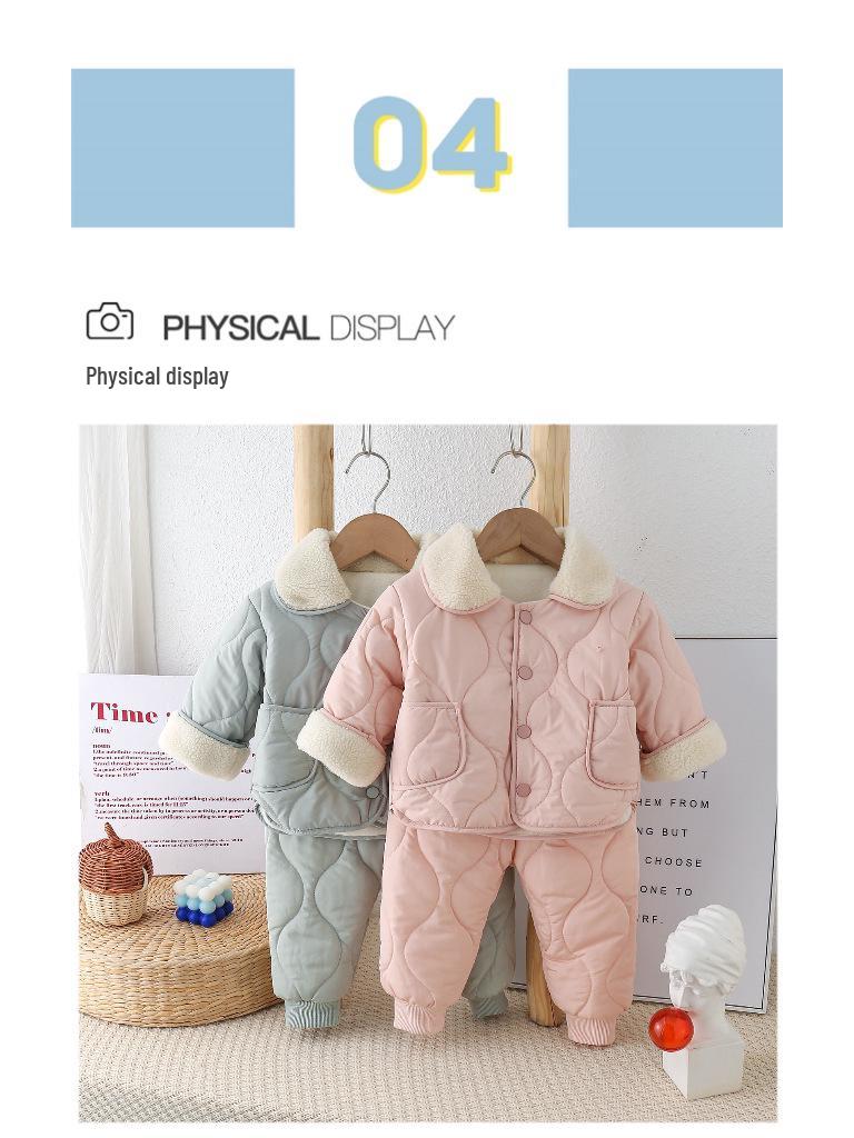 2023 Kinder Baumwollanzug mit Fleecefutter: Jungen & Mädchen Winter Prinzessin Jacke