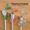 Adhesive Backed Cord Management Holder Self-Adhesive Cable Manager  For Home Office