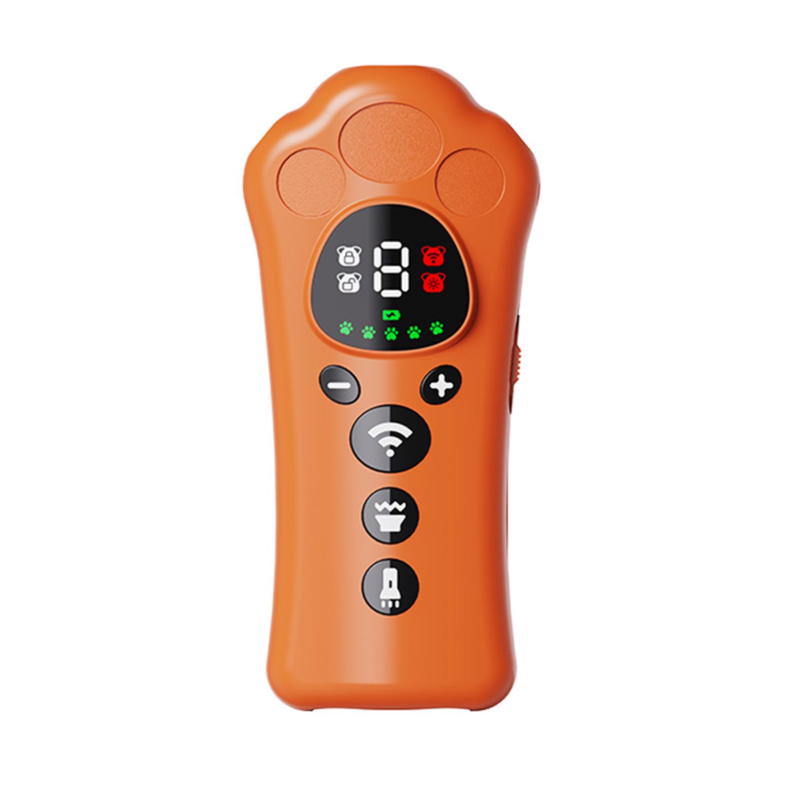 Dog Bark Deterrent Device Variable Frequency Portable Dog Training Device with LED Flashlight for Quiet Walks and Peaceful Homes оранжевый