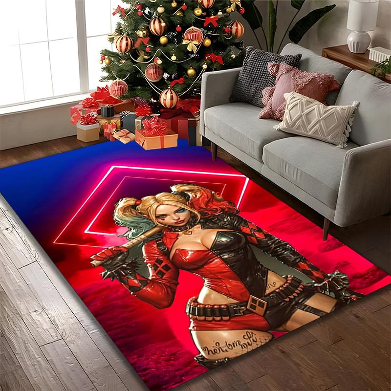 1pc Office Carpet, JOKER Chair Rug, Living Room Printed Area Rug, Home Chair Floor Mat