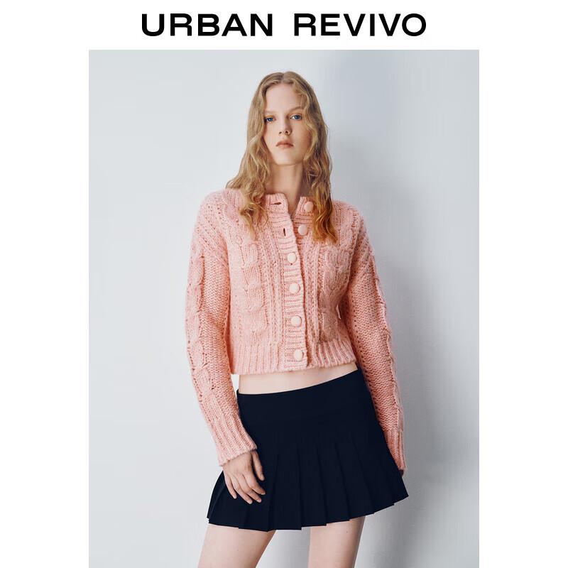 

UR 2024 Осень Женский Сладкий Фактурный Вязаный Кардиган M