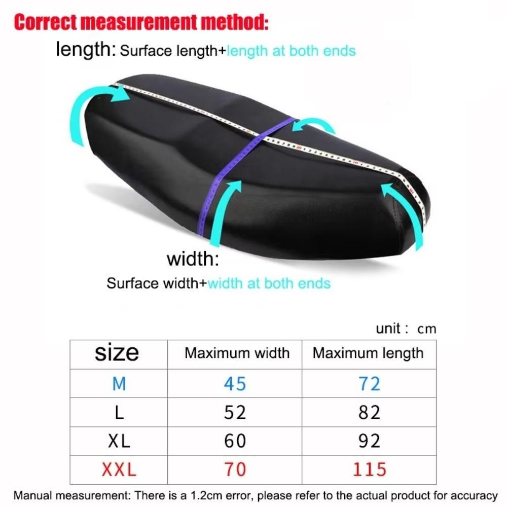 Durable Motorcycle Seat Cover Flexible Universal Saddle Cover Rain Protection